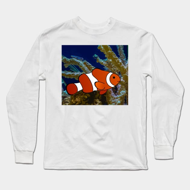 Clownfish Long Sleeve T-Shirt by PjesusArt